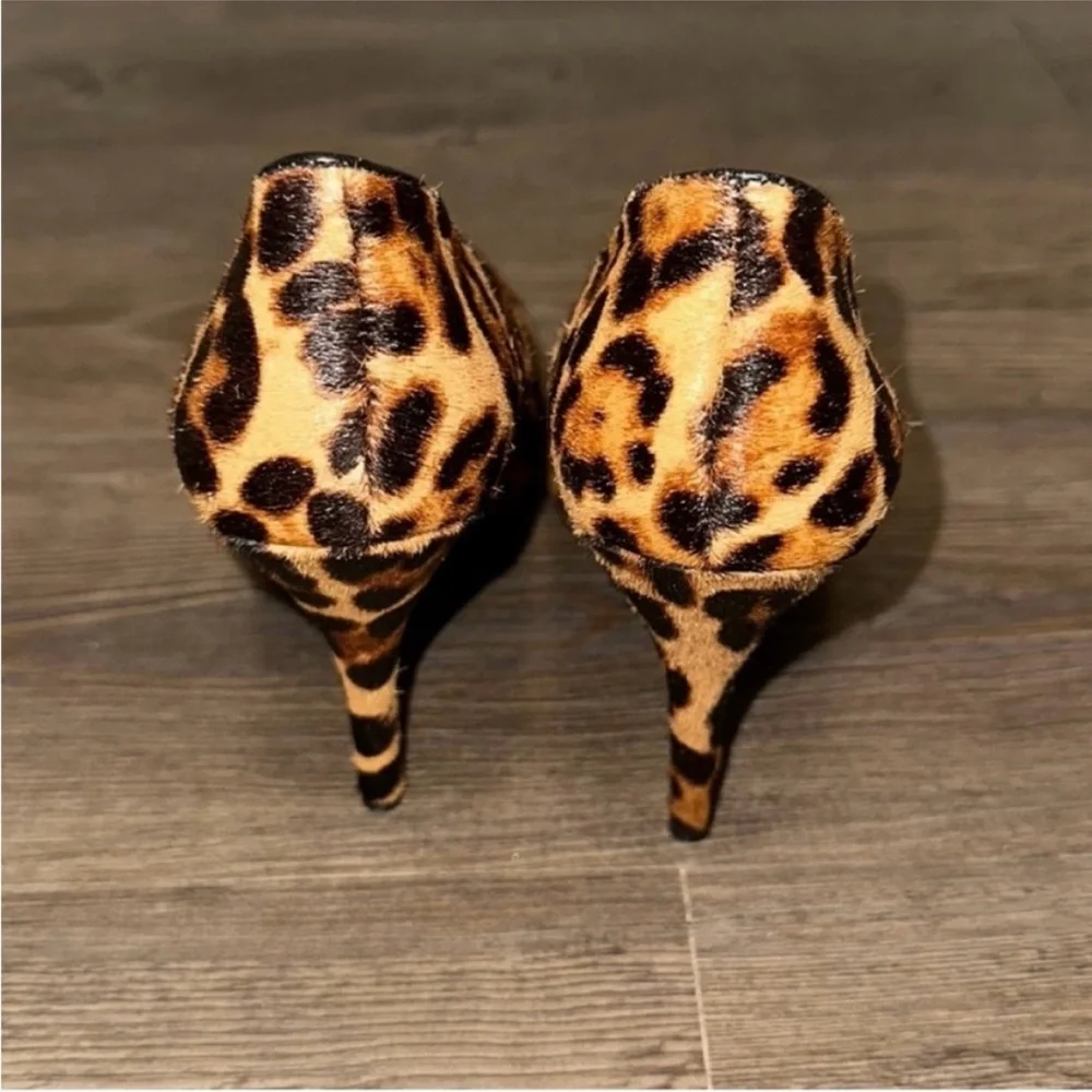 ❤️ Animal Print NINE WEST Platform Kristal Heels - Size 6.5